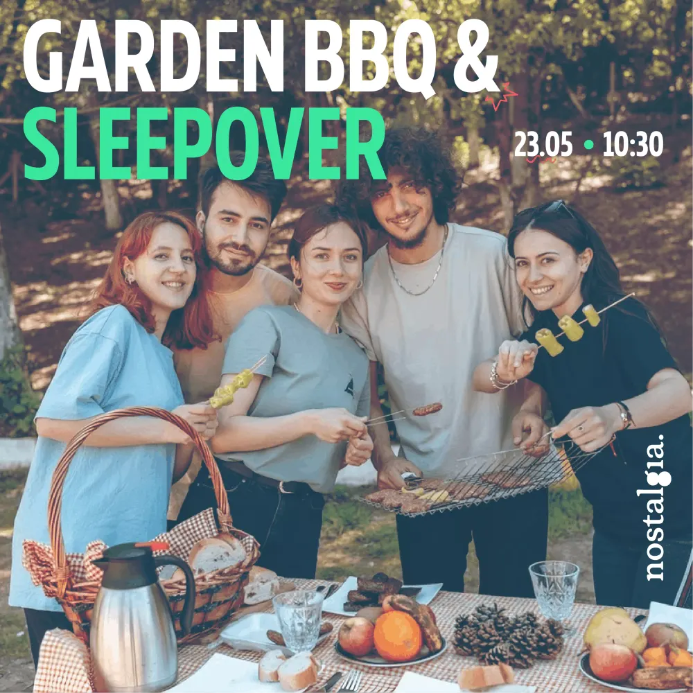 garden BBQ & sleepover